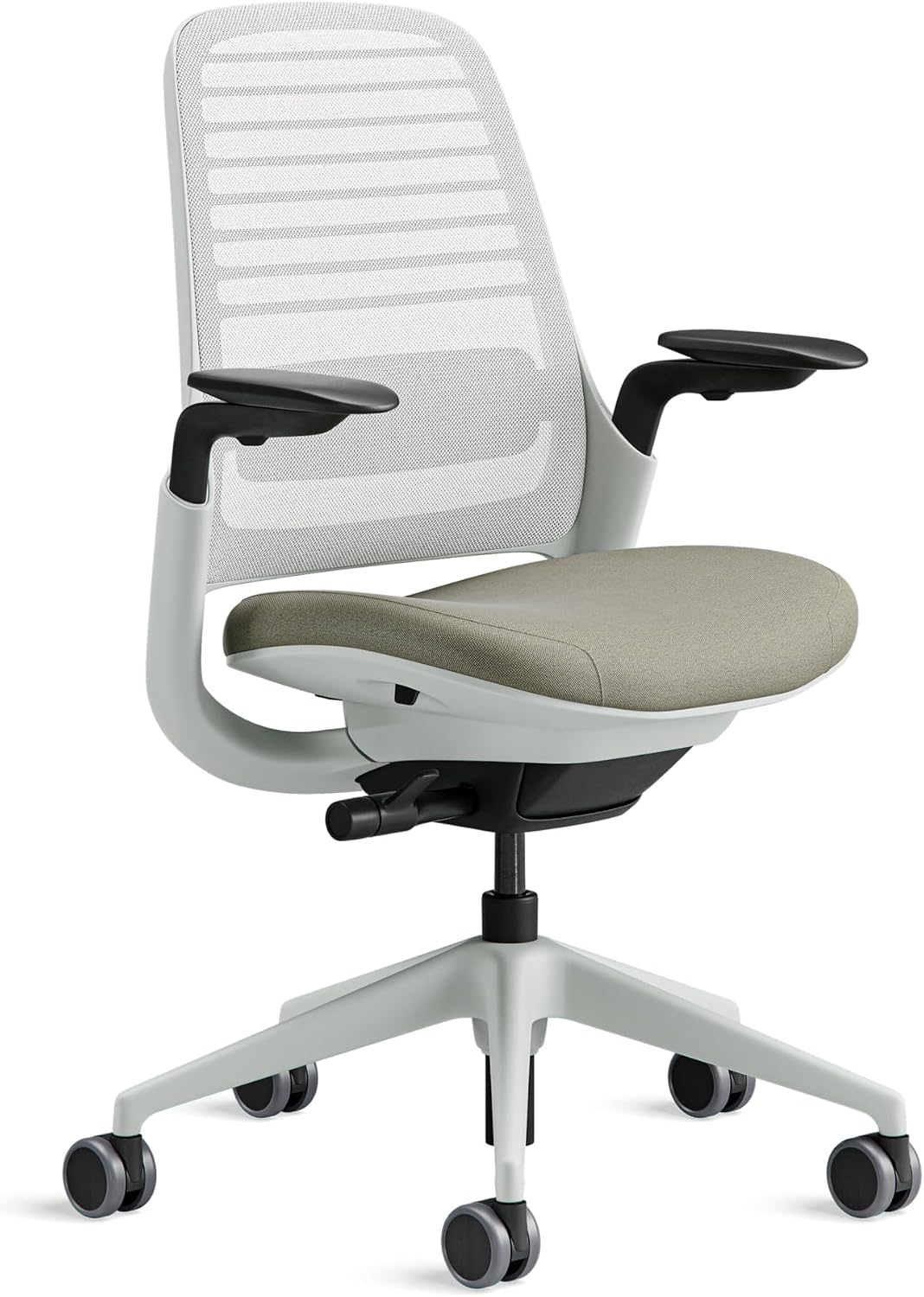 Steelcase Series 1 Ergonomic Office Chair with LiveBack Lumbar Support and 4D Armrests Truffle
