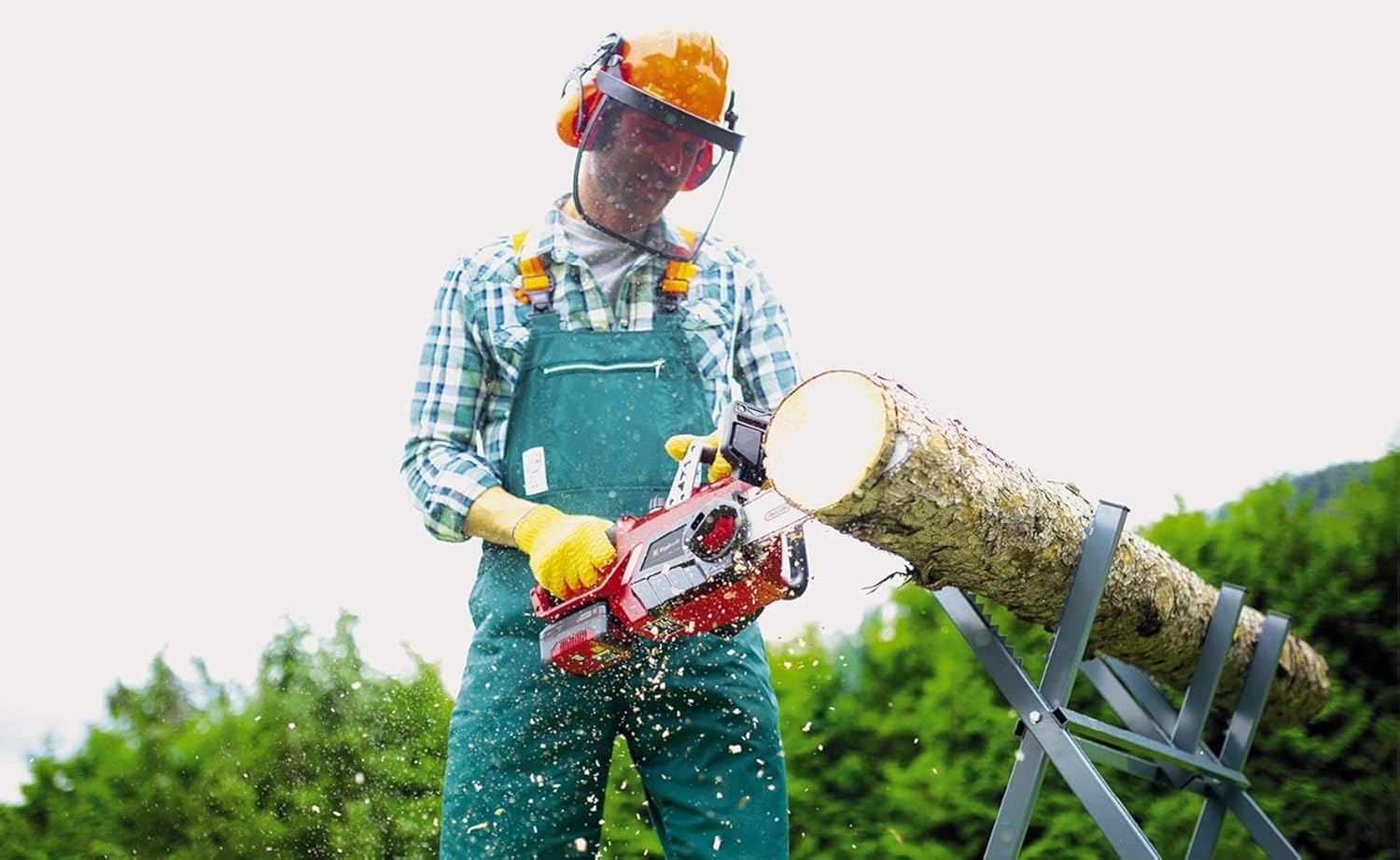 Einhell Cordless chainsaw GE-LC 18/25 Li Solo - Power X-Change (18 V, Guide length 25 cm, Cutting length 23 cm) Delivered without battery or charger