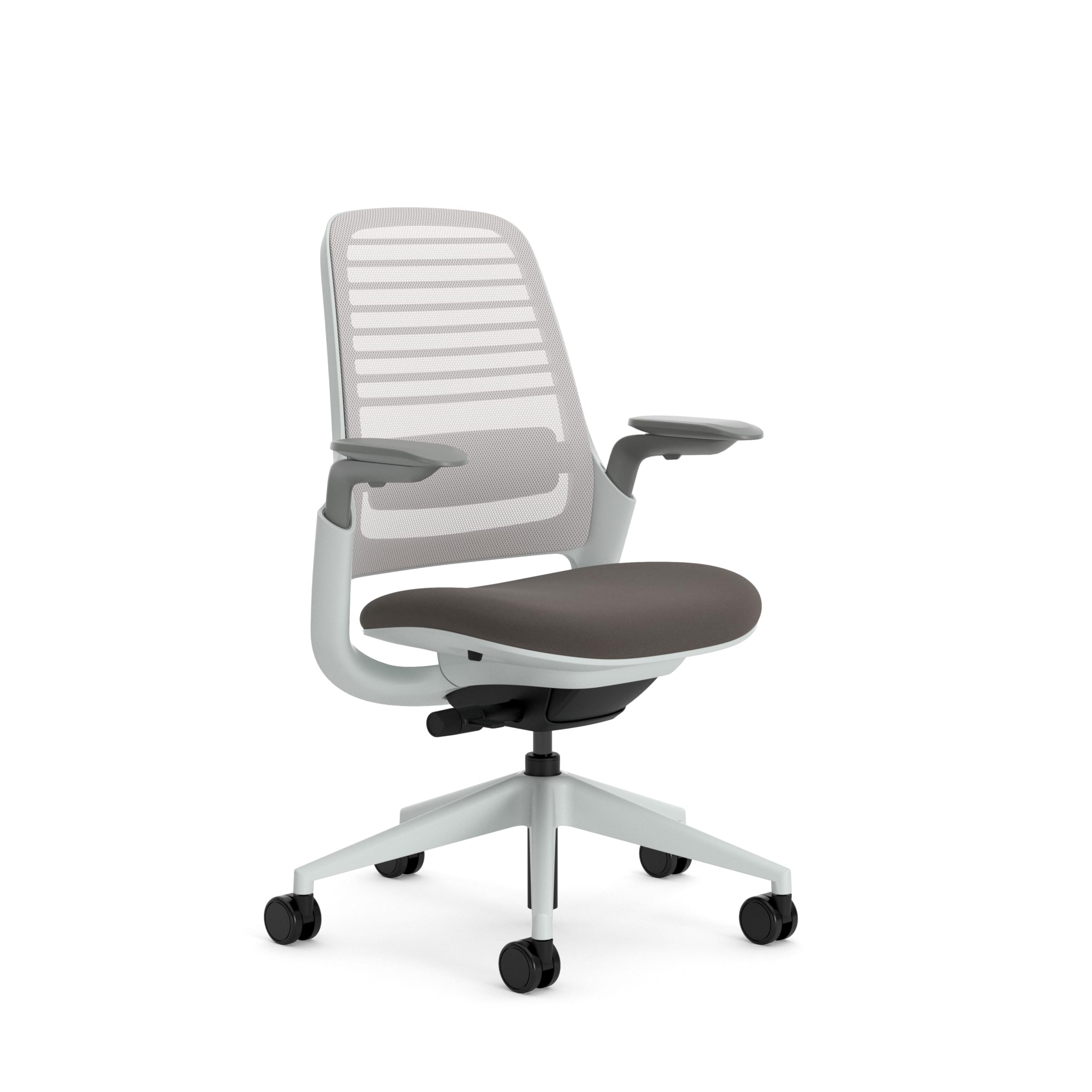 Steelcase Series 1 Ergonomic Office Chair with LiveBack Lumbar Support and 4D Armrests Truffle