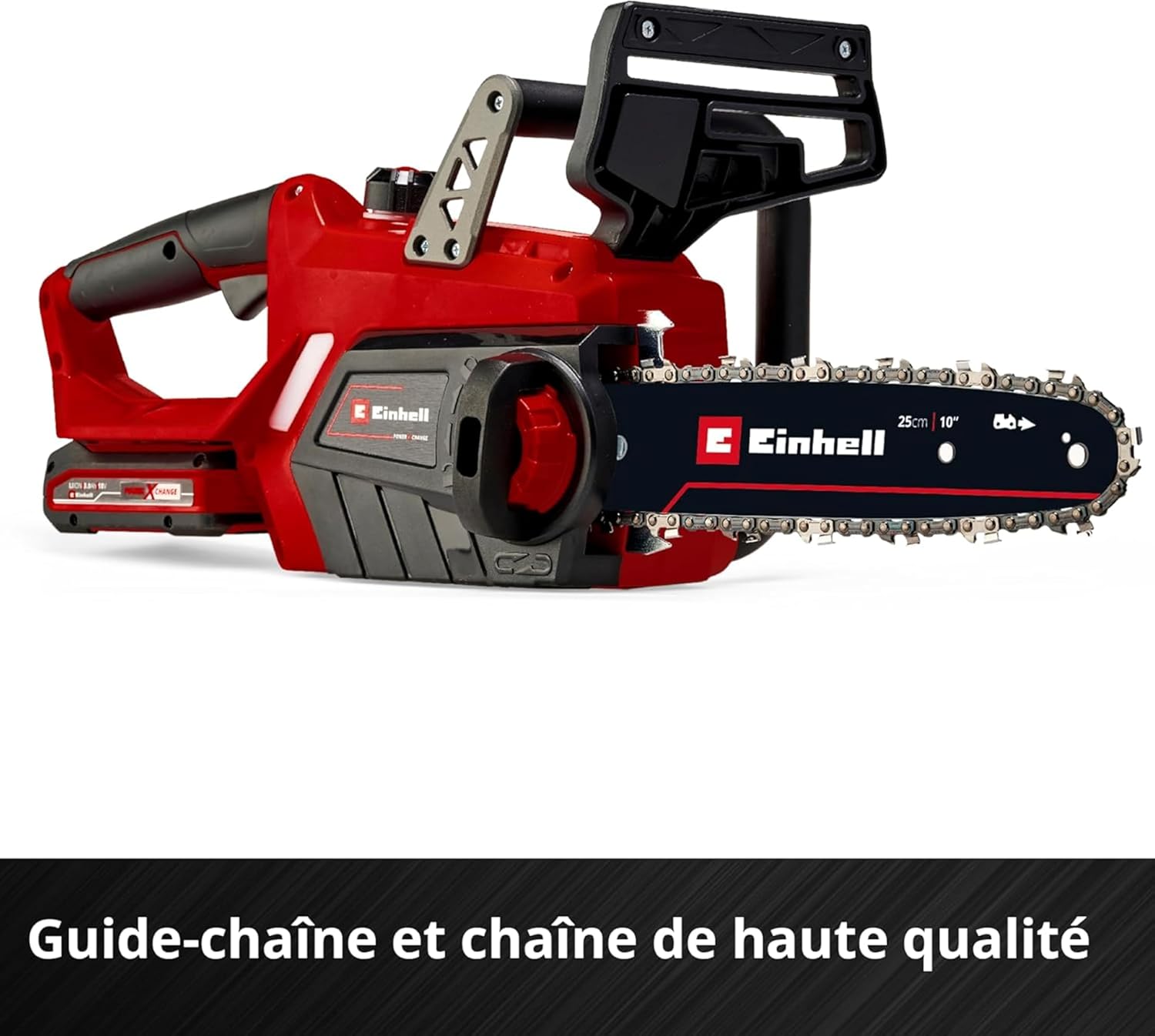 Einhell Cordless chainsaw GE-LC 18/25 Li Solo - Power X-Change (18 V, Guide length 25 cm, Cutting length 23 cm) Delivered without battery or charger