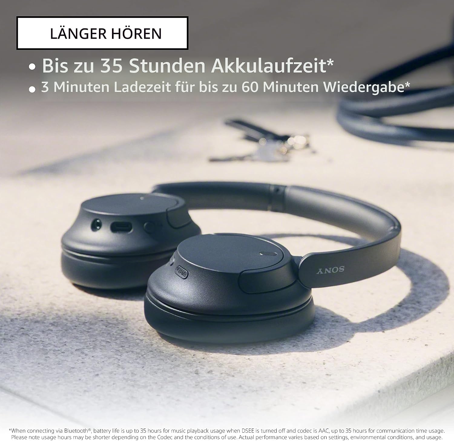 Sony WH-CH720N Wireless Headphones with Noise Canceling - Black (National Version)