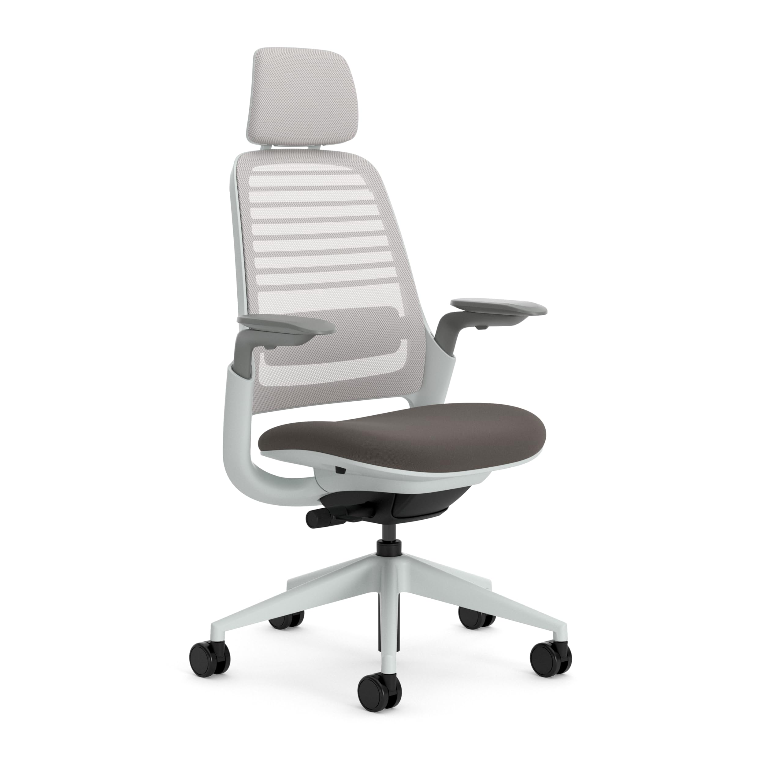 Steelcase Series 1 Ergonomic Office Chair with LiveBack Lumbar Support and 4D Armrests Truffle
