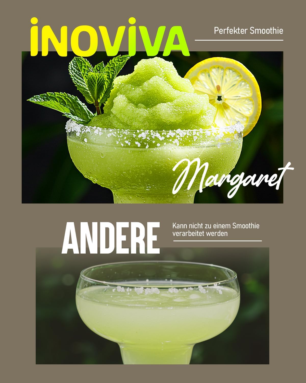 INOVIVA Slush Machine 2.6 L, No Ice Required, Slushie for Home with Self-Cleaning, 5 Preset Modes, Slushies, Milkshakes, Frappés & Frozen Cocktails (Updated)