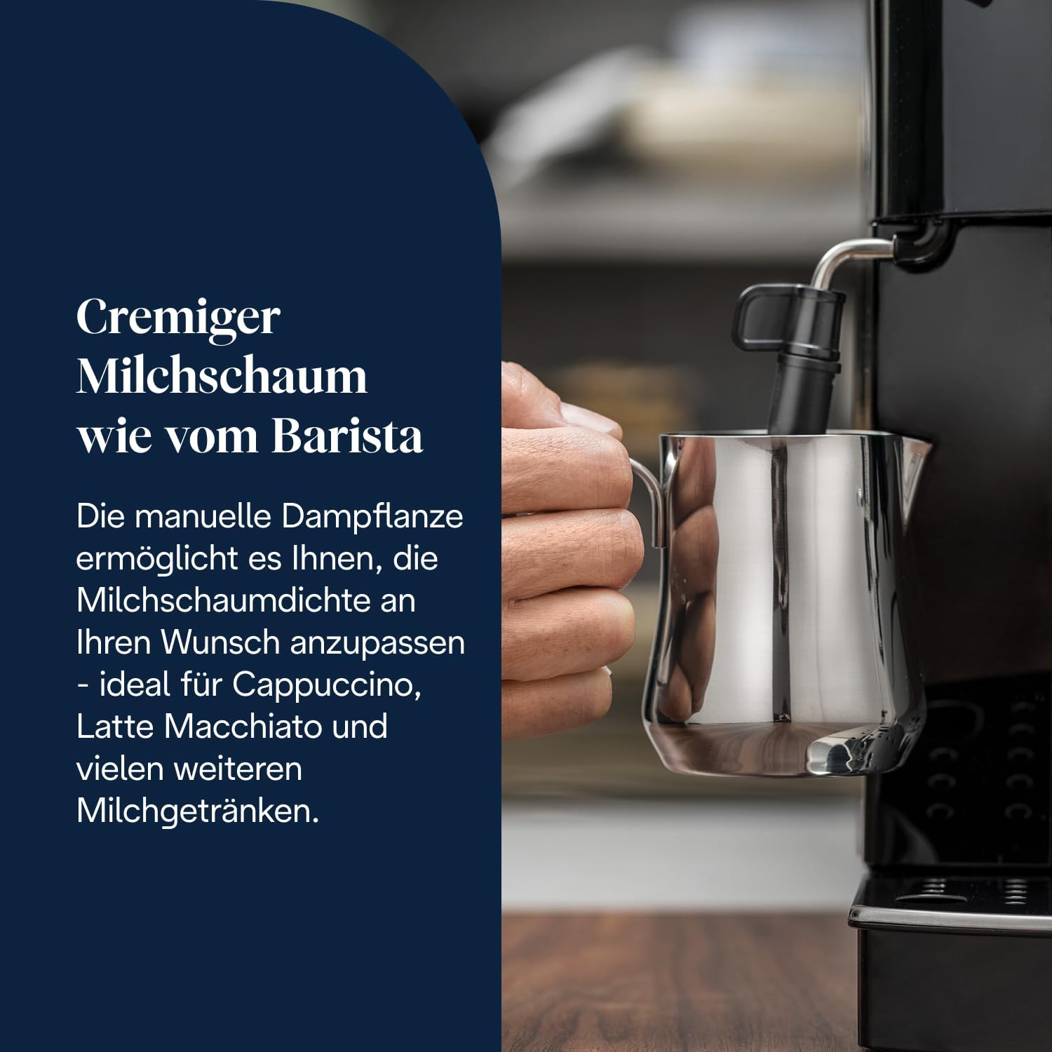 De'Longhi Magnifica S ECAM 22.110.B fully automatic coffee machine with milk frother for cappuccino, with espresso direct selection buttons and rotary control, 2-cup function, 1.8 liter water tank, black / silver