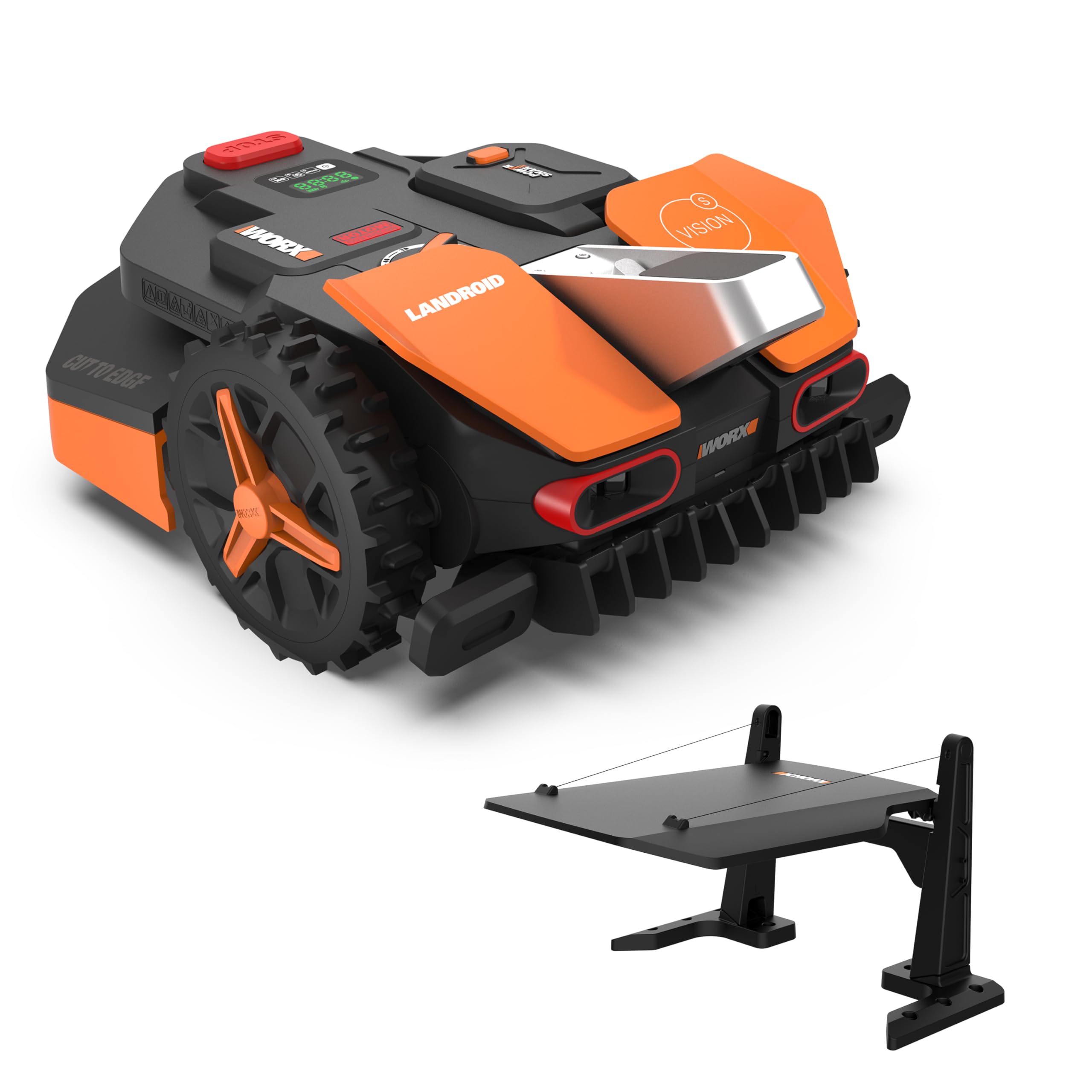 WORX Vision S250 Mähroboter 250 m² ohne Kabel, KI & Igelschutz