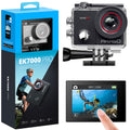 AKASO Action Cam 4K30FPS 20MP with Floating Handle and Bag WiFi 40M Underwater Camera Waterproof Ultra HD Touchscreen Adjustable Wide Angle Ice Action Cam with 2.4G Remote Control