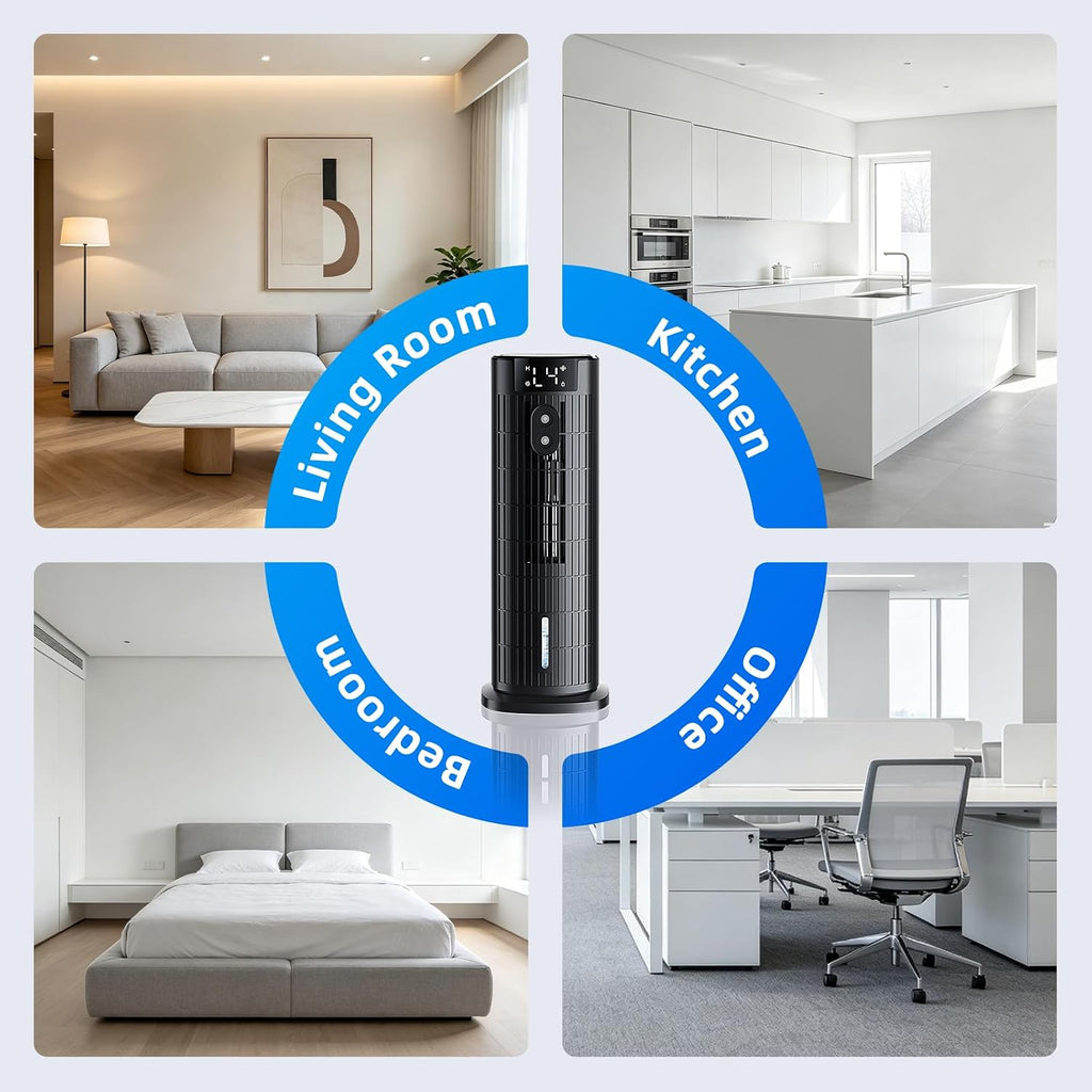 Portable Air Conditioner Without External Ventilation, Matte Black