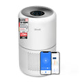 Levoit Air Purifier 3-in-1 HEPA Filter, Air Filter Against Mould, Dust, Pollen and Odours, Air Purifier for Bedroom, App Control and Timer, Sleep Mode and Night Light, up to 31.5 ㎡, Matte White