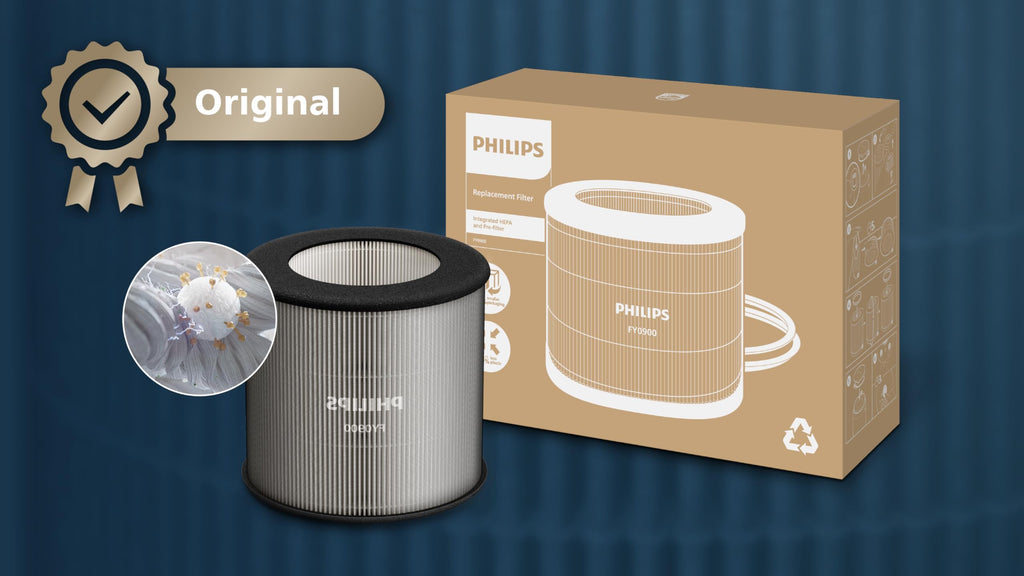 Philips Air Purifier 900 Series, HEPA NanoProtect + Activated Carbon Filter, CADR 250 m³/h for 65 m² Allergy Sufferers, Quiet, Intelligent and Energy Efficient (AC0950/10)