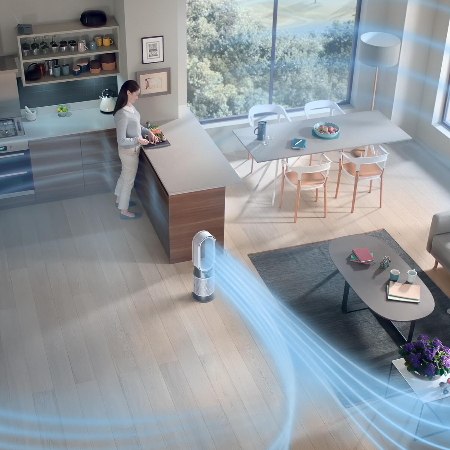 Dyson Purifier Hot+Cool™ Gen1 HP10 Luftreiniger und Heizventilator – Luftreinigung, Heiz- und Kühlfunktion (Silber) Ventilator, Luftreiniger + Heizlüfter