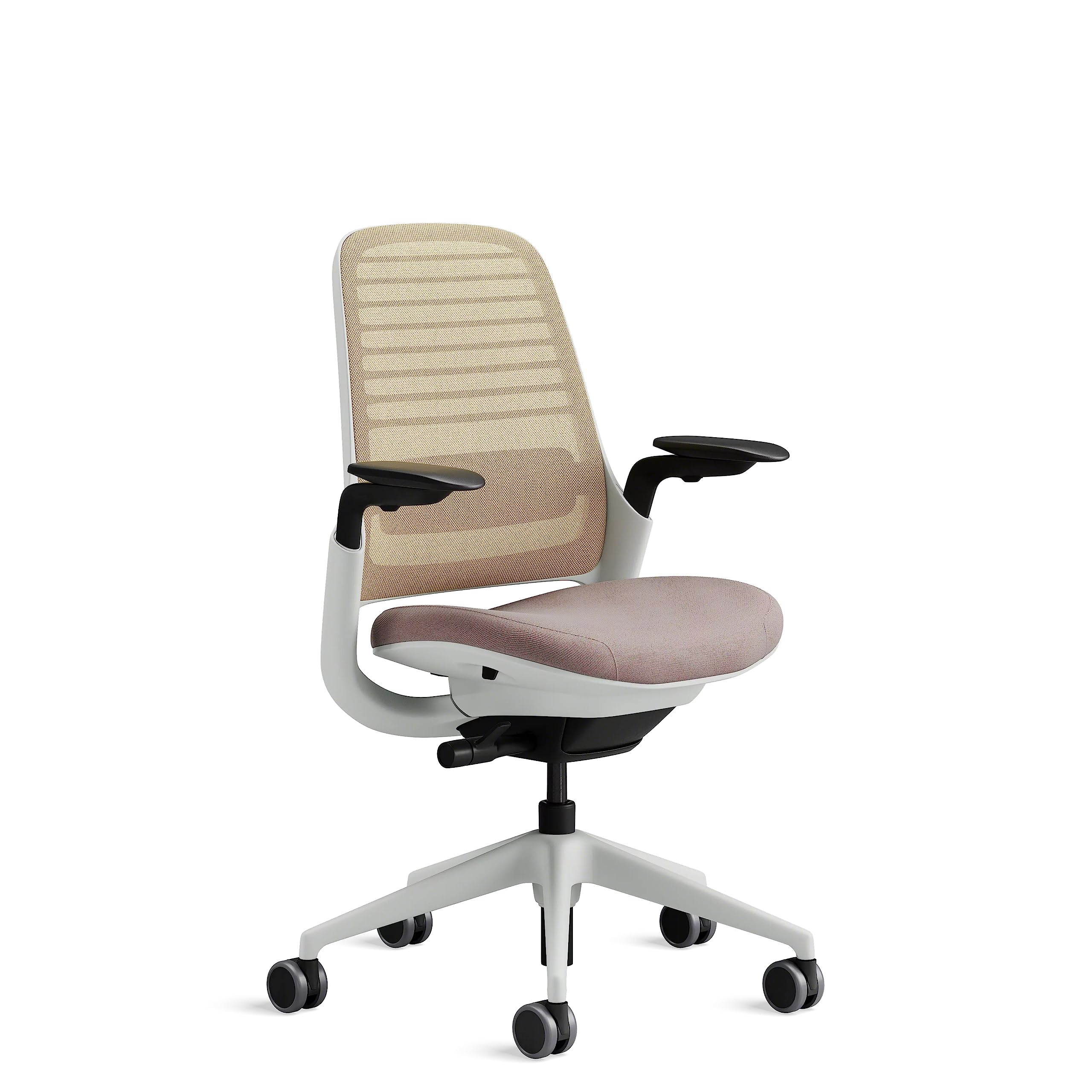 Steelcase Series 1 Ergonomic Office Chair with LiveBack Lumbar Support and 4D Armrests Truffle