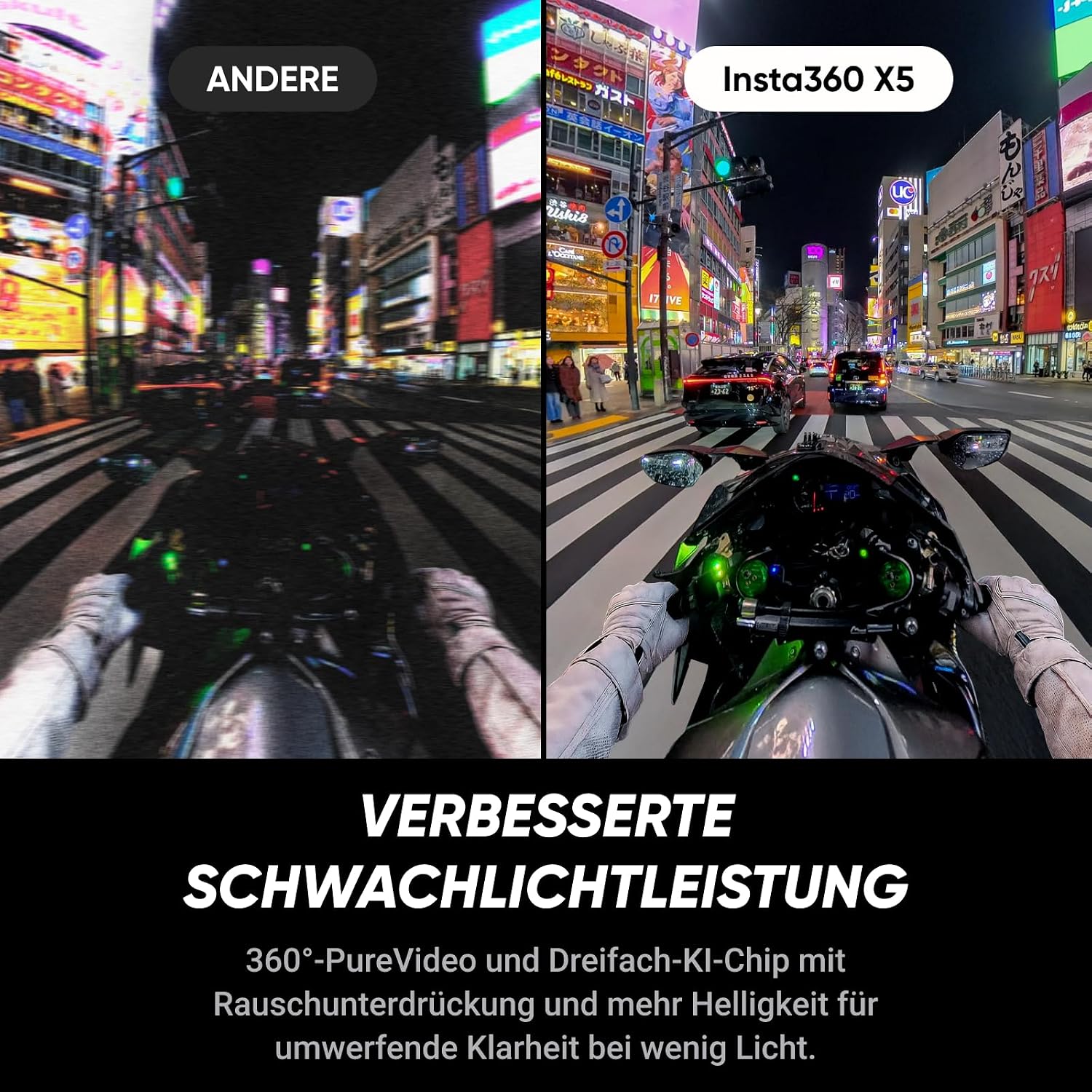 Insta360 X5 Must-Have Bundle, Waterproof 8K 360° Camera, Low Light Lead, Invisible Selfie Stick Effect, Robust & Replaceable Lenses, 3 Hour Battery, Integrated Wind Protection, Stabilisation