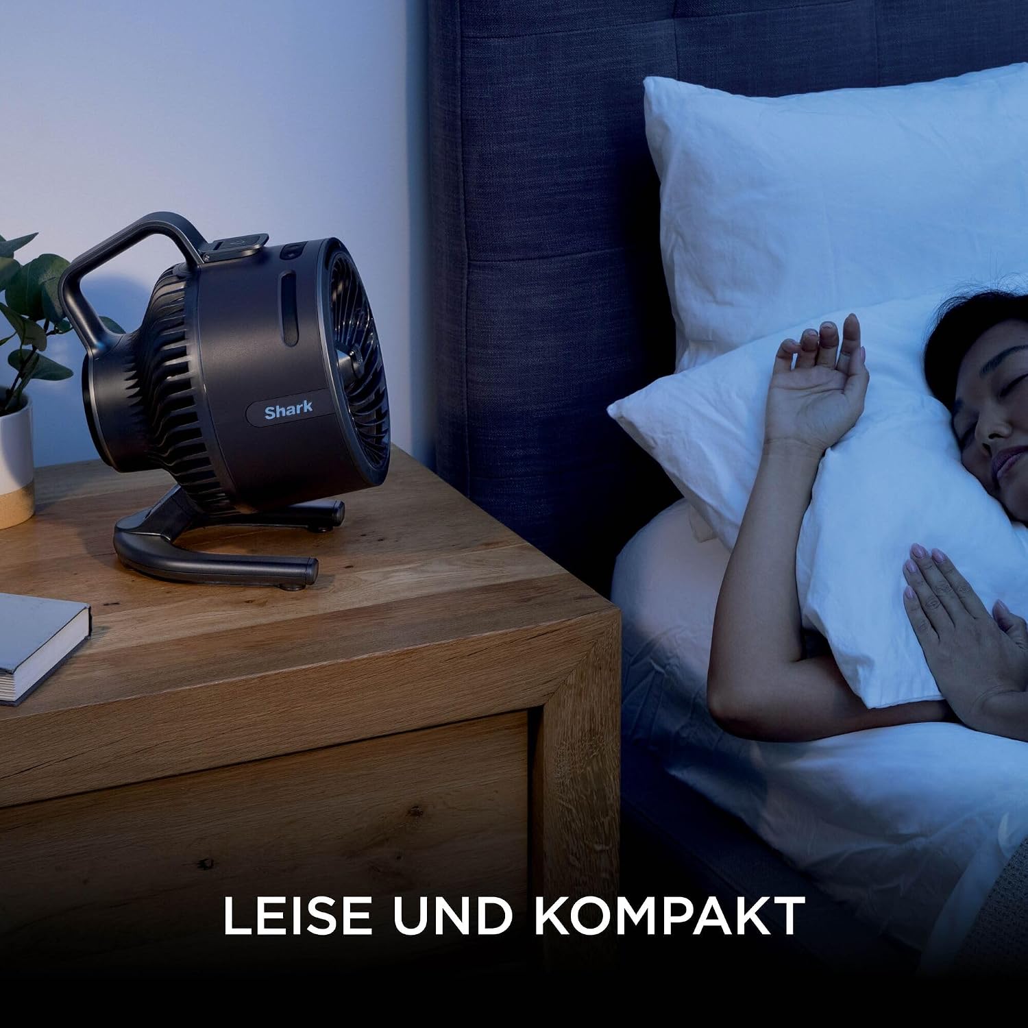 Shark FlexBreeze HydroGo – Leistungsstarker Nebelventilator, Kühlung im Innen- und Außenbereich, Leise und langlebig, Mit und ohne Kabel, Kompakt und Leicht, 5 Geschwindigkeiten, Anthrazit FA050EU
