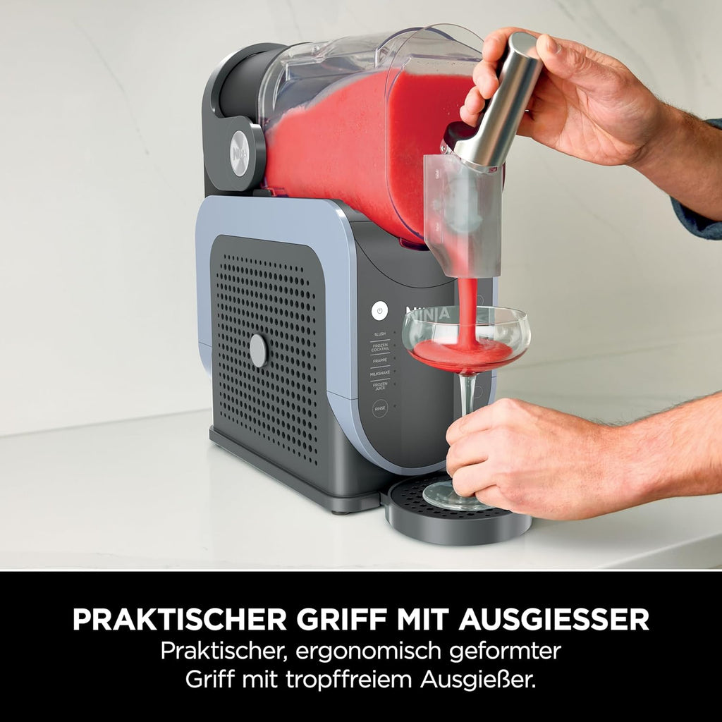 Ninja SLUSHi FS301EUPK WhisperChill Machine for Slush, Ice Cocktails, Frappé, Milkshakes & Frozen Juice, No Ice or Preparation, WhisperChill Technology, Holds 1.9 L, Pink