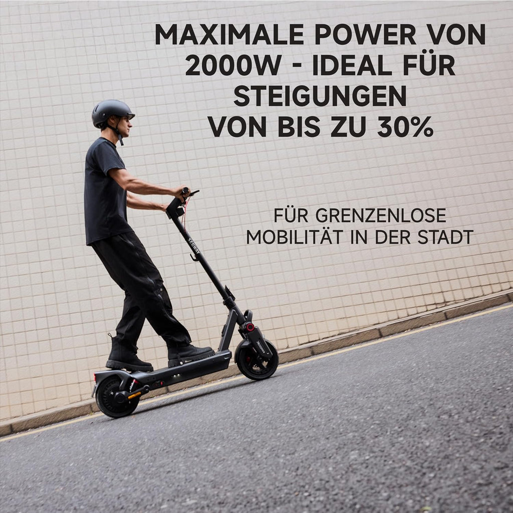 Segway-Ninebot MAX G3 D, E-Scooter mit Deutscher Straßenzulassung, 80 km Eco Modus Reichweite, 75km im Sport Modus, doppelte hydraulische Federung, 130 kg Tragkraft, Smart Display, 3,5 h Ladezeit