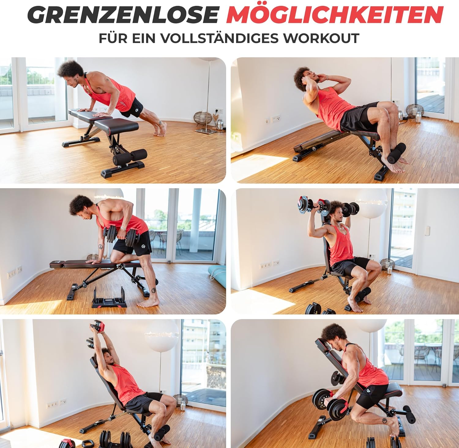 SPORTSCHMIEDE: Verstellbare, klappbare Schrägbank fürs Heimtraining ✨