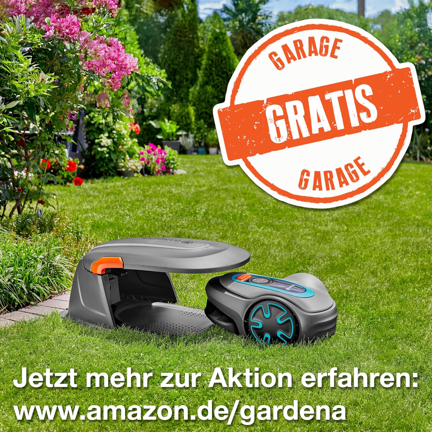 Gardena Sileno City Mähroboter bis 600 m², Mehrfarbig