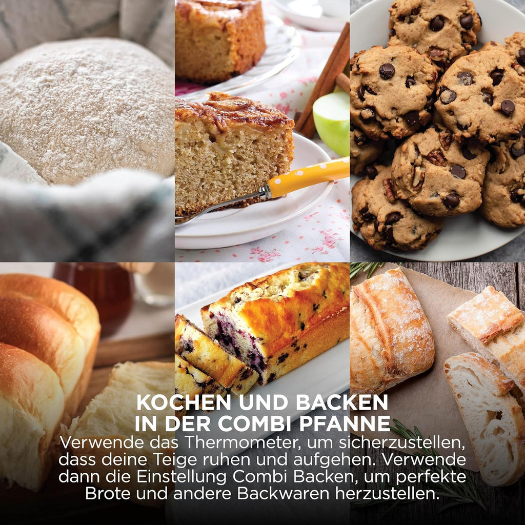 Ninja Combi 12-in-1 Multikocher, Ofen & Heißluftfritteuse, 12 Kochfunktionen, Air Fryer & Grillen Zubereitung in 15 Min*, mit Backblech, Pfanne, Crisper Gittereinsatz, Rezeptanleitung, Grau, SFP700EU.