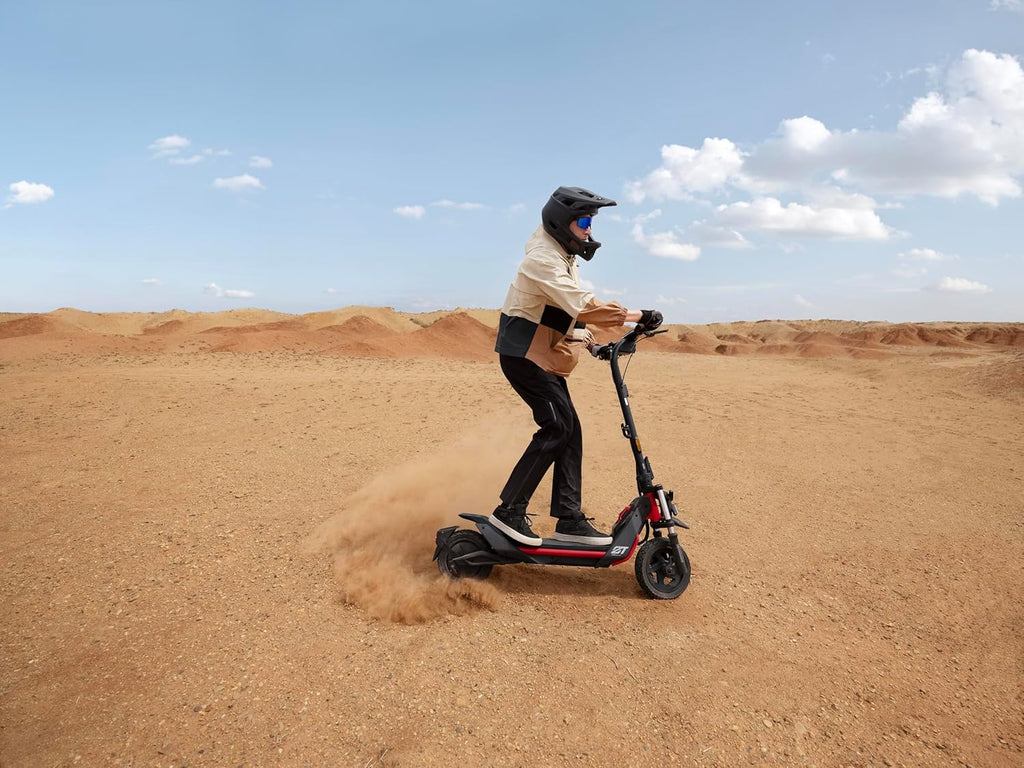 Segway ZT3 Pro D, E-Scooter mit Deutscher Straßenzulassung, 70 km Eco Modus Reichweite, 56km im Sport Modus, Vollfederung, 120 kg Tragkraft, 25% Steigung, Offroad-Reifen, Apple Find My, wasserfest