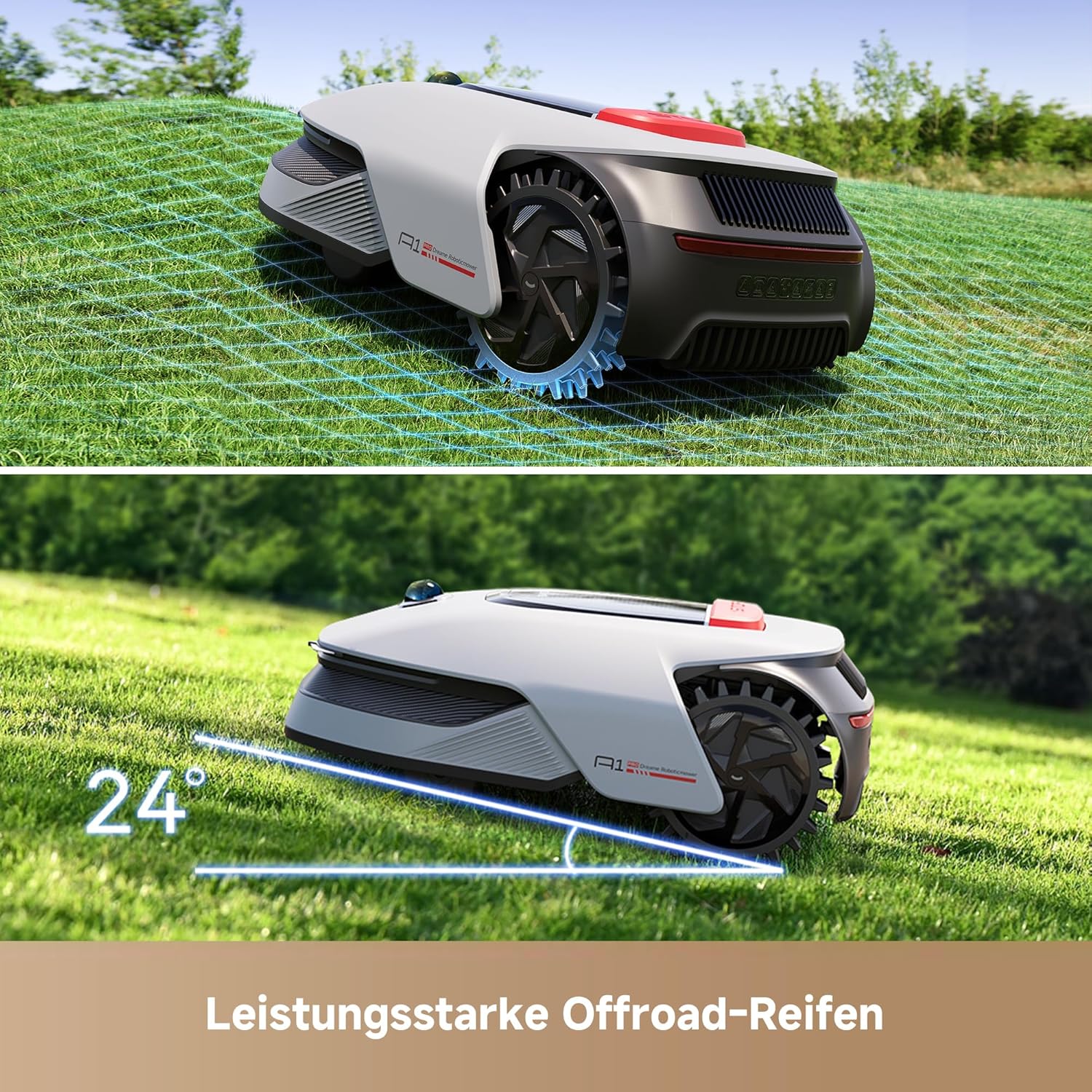 Dreame A1 Pro Mähroboter, 2000m², Drahtlos, OmniSense™, App & Zonensteuerung, Hindernisvermeidung