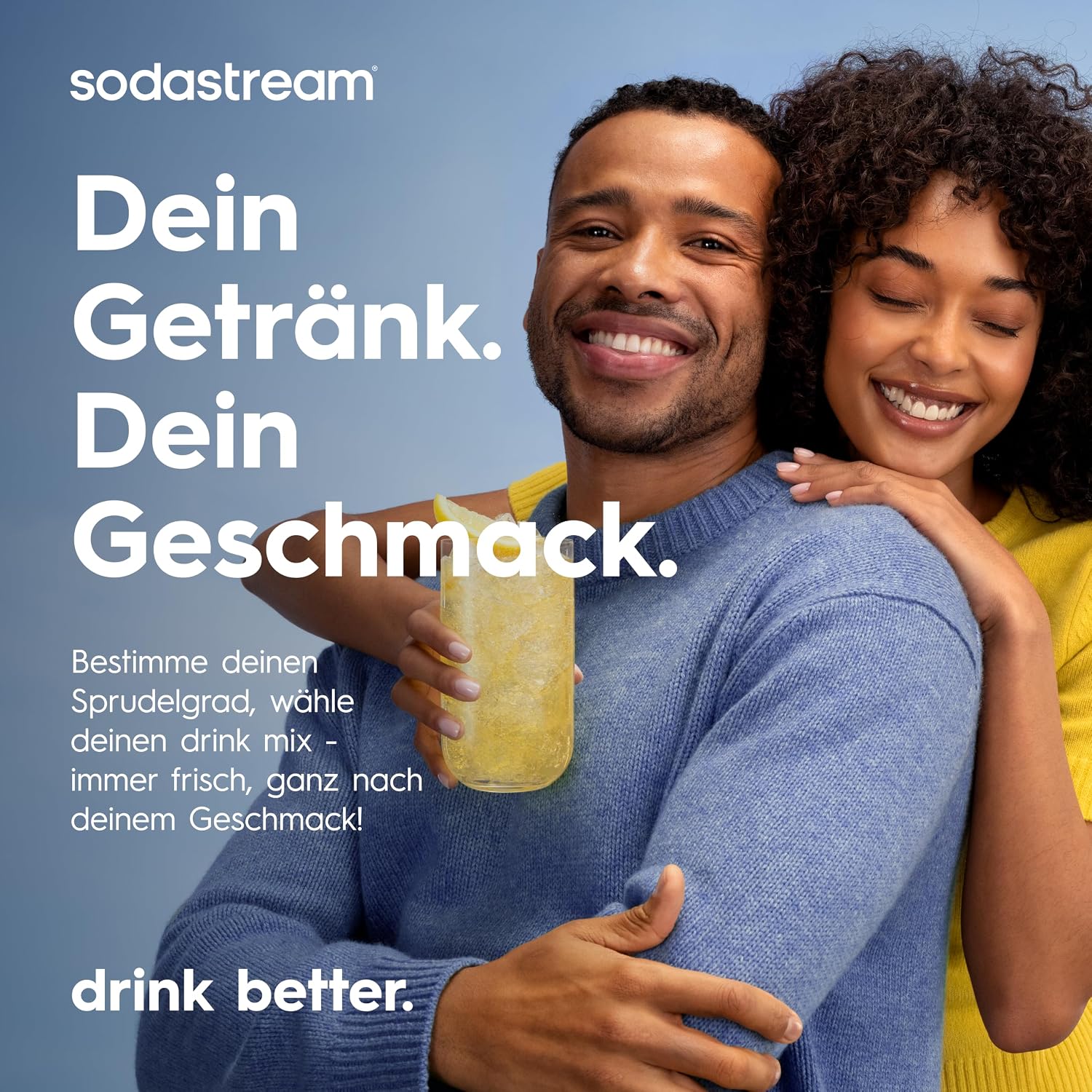 SodaStream Crystal 3.0 Wassersprudler mit 1x Quick-Connect CO2-Zylinder und 2X Glaskaraffen, Silber, Schwarz, Titan, 45 cm