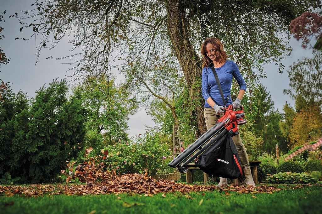 Einhell Venturro 18/210 Power X-Change Cordless Leaf Vacuum Cleaner (Li-Ion, 18 V, Suction Power 500 m³/h, Collection Bag 45 L, Blow Function up to 210 km/h, without Battery and Charger)